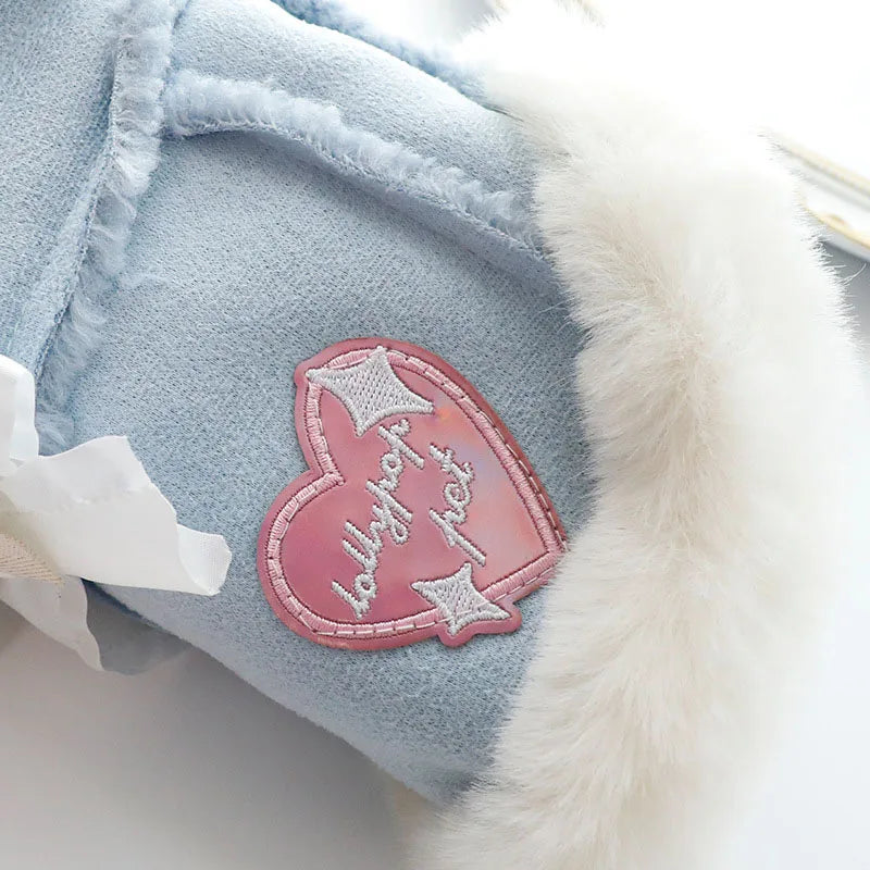 FULIBS cat and dog winter down jacket vest brushed down love dog coat clothing/fashionable down jacket/jacket