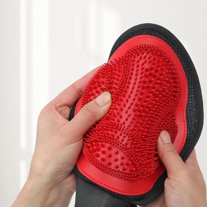 Pet Bath Massage Gloves Cat Hair Deshedding Brush Remover Brush For Animal Gloves Dog Comb For Cats Bath Clean Massage