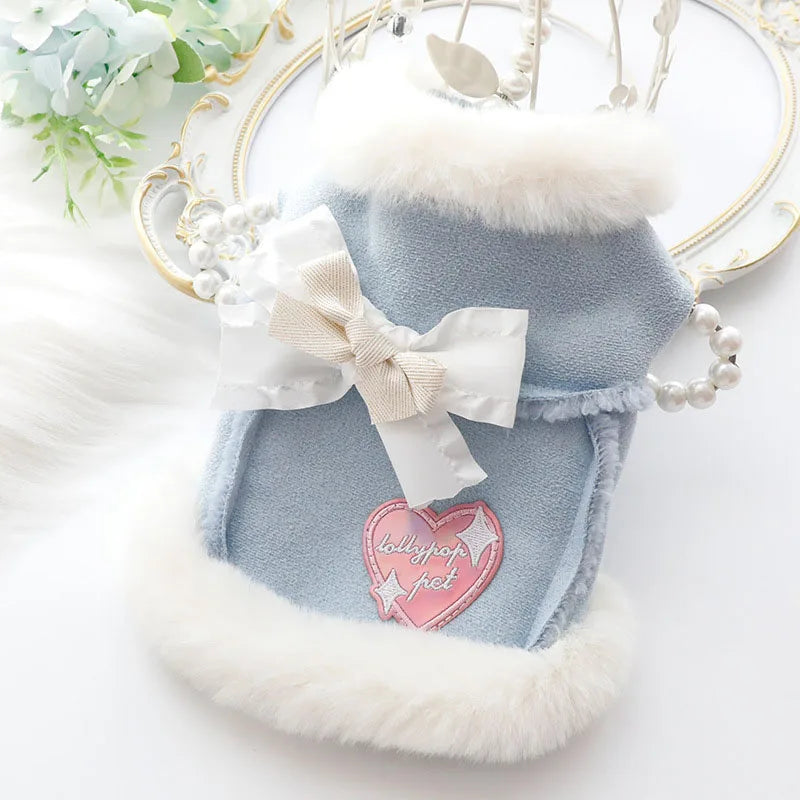 FULIBS cat and dog winter down jacket vest brushed down love dog coat clothing/fashionable down jacket/jacket