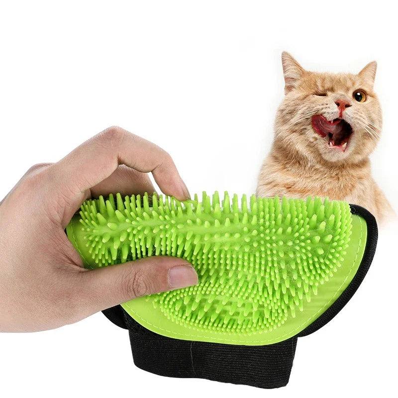 Pet Bath Massage Gloves Cat Hair Deshedding Brush Remover Brush For Animal Gloves Dog Comb For Cats Bath Clean Massage