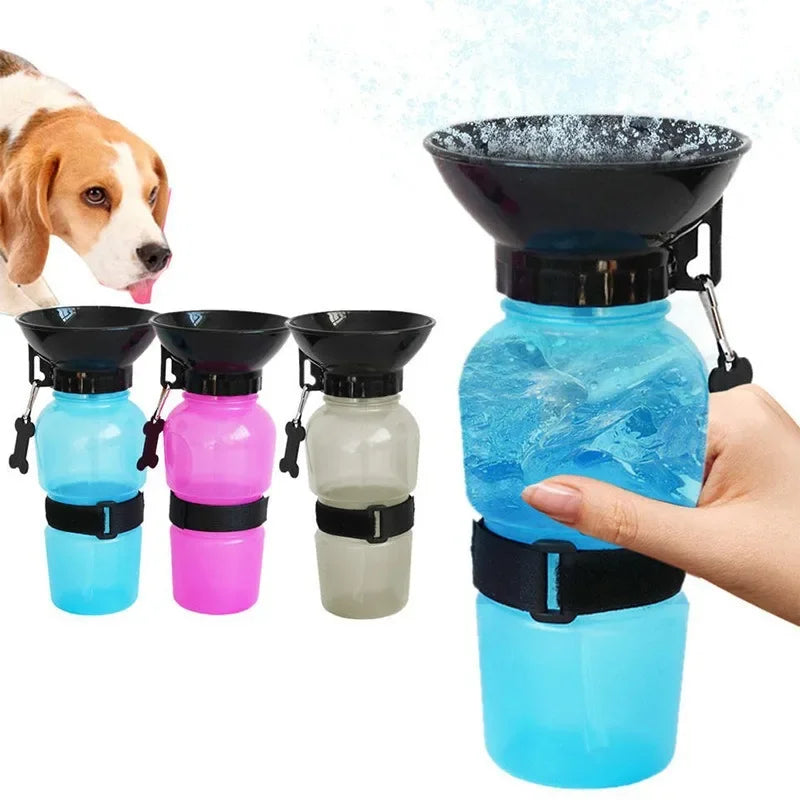 500ml Outdoor Squeeze Portable Pet Dog Water Bottle Large and Small Dog Travel Drinking Cup Supplies Suitable for Dogs and Cats