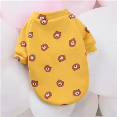 Cartoon Pet Clothes Suit Hoodies Coat for Small Dogs Dachshund York Pullover Puppy Cat Sweatshirt Jacket Pets Costumes Winter XL