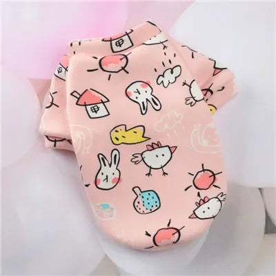 Cartoon Pet Clothes Suit Hoodies Coat for Small Dogs Dachshund York Pullover Puppy Cat Sweatshirt Jacket Pets Costumes Winter XL