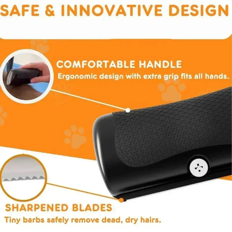 Professional Pet Deshedding Brush Multifunctional Pet Groom Brush Ergonomic Pet Groom Brush Dog Hair Remover Deshedding Tool