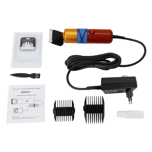 Professional Pet Clipper 6600RPM Low Noise 60dB 4 Comb Sizes Dog Clipper Cat Grooming Tool for Pets with PP Toolbox