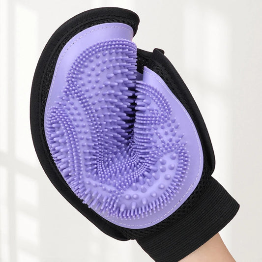 Pet Bath Massage Gloves Cat Hair Deshedding Brush Remover Brush For Animal Gloves Dog Comb For Cats Bath Clean Massage