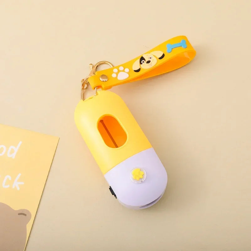 Portable Dog Poop Bag Dispenser Waste Bags Holder Dispensers Bags Outdoor Pet Trash Bags Dog Carriers Pet Accessories