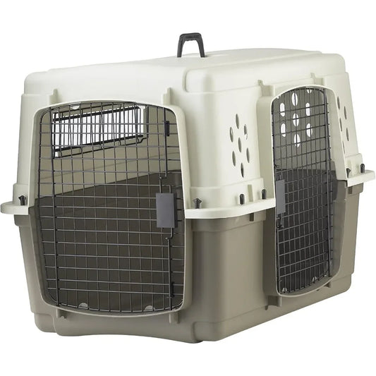 Two Door Dog Crate | Designed for Air Transport | Side Door Dog Kennel | Easy to Clean Pet Crate for Pets Up